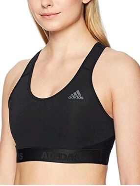 Adidas Women’s Black Alphaskin Sports Bra Soze L
